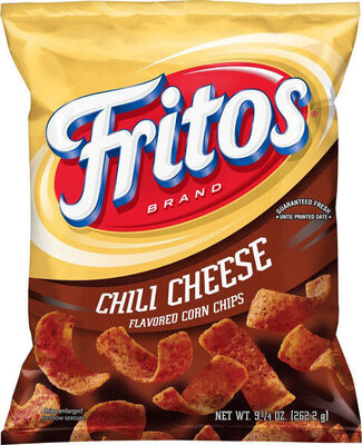 Chili Cheese Flavored Corn Chips, Chili Cheese