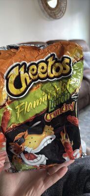 Flamin' Hot Crunchy Limn Cheese Flavored Snacks, Limn; Cheese