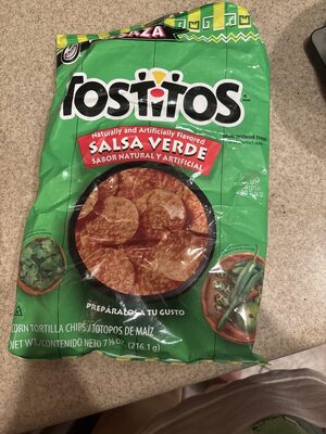 Salsa Verde Flavored Corn Tortilla Chips, Salsa Verde