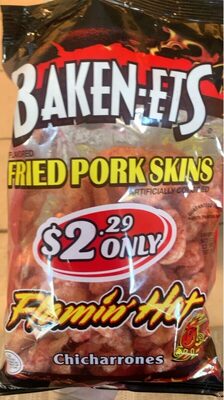 Flamin' Hot Fried Pork Skins Chicharrones, Flamin' Hot