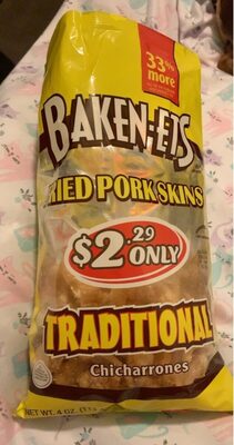 Traditional Chicharrones Fried Pork Skins, Traditional