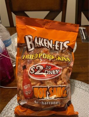 Hot Sauce Chicharrones Fried Pork Skins, Hot Sauce