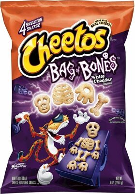 White Cheddar Bag Of Bones Cheese Snacks, White Cheddar