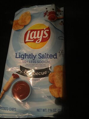 Lightly Salted Barbecue Flavored Potato Chips, Barbecue