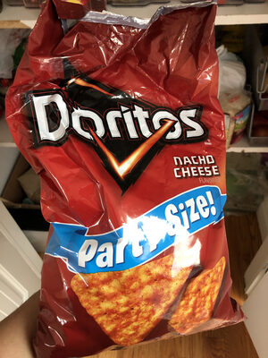 Ncho Cheese Flavored Tortilla Chips, Nacho Cheese