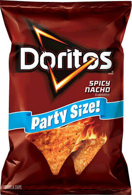 Spicy Nacho Flavored Tortilla Chips, Spicy Nacho