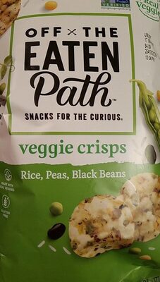 Rice, Peas, Black Beans Rice & Veggie Crisps, Rice; Peas; Black Beans