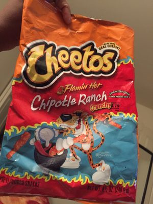 Flamin' Hot Chipotle Ranch Crunchy Cheese Flavored Snacks, Flamin' Hot Chipotle Ranch