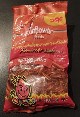 Flamin' Hot Limon Extra Long Sunflower Seeds, Flamin' Hot Limon