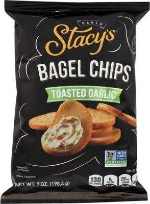 Baked Bagel Chips, Toasted Garlic