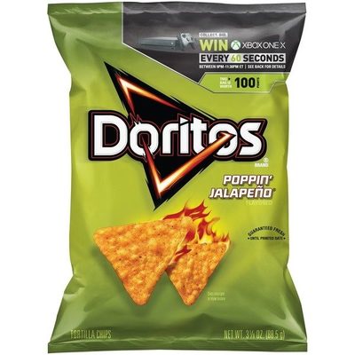Poppin' Jalapeno Flavored Tortilla Chips, Poppin' Jalapeno