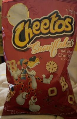 White Cheddar Cheese Flavored Snacks Snowflakes, White Cheddar Cheese