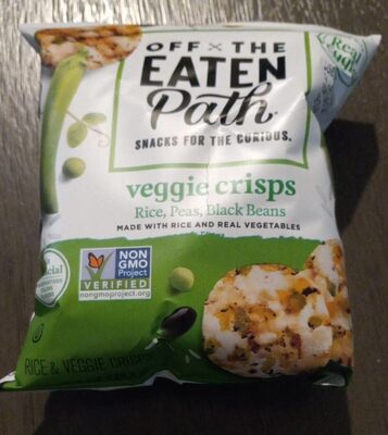 Chickpea Veggie & Rice  Crisps, Rice; Chickpeas; Peas; Black Beans