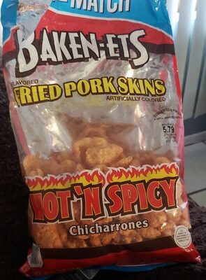 Hot'N Spicy Chicharrones Fried Pork Skins, Hot'N Spicy