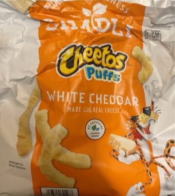 White Cheddar Cheese Flavored Snacks, White Cheddar Cheese