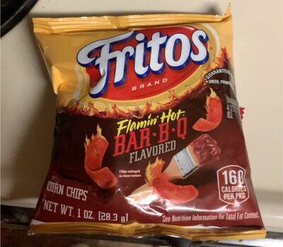 Flamin' Hot Bar-B-Q Flavored Corn Chips, Flamin' Hot Bar-B-Q