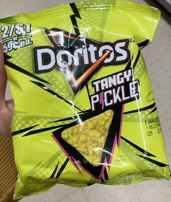 Tangy Pickle Flavored Tortilla Chips, Tangy Pickle