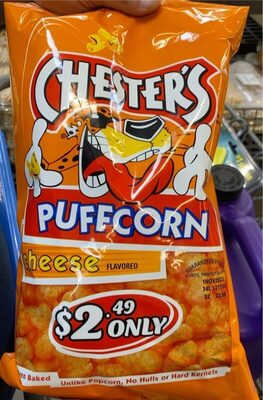 Cheese Puffed Corn Snacks, Cheese