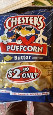 Butter Puffed Corn Snacks Puffcorn, Butter