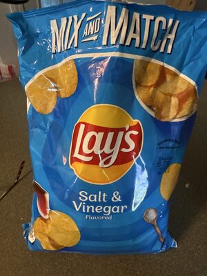 Mix And Match Salt & Vinegar Flavored Potato Chips, Salt; Vinegar