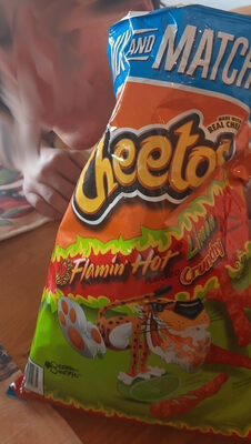Crunchy Flamin' Hot Limon Cheese Flavored Snacks, Crunchy Flamin' Hot Limon Cheese