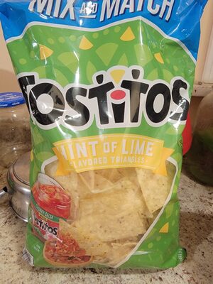 Mix And Match Hint Of Lime Flavored Triangles Tortilla Chips, Lime