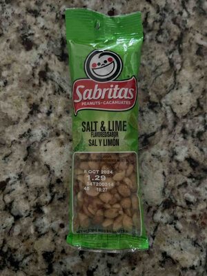 Salt & Lime Flavored Peanuts, Salt; Lime