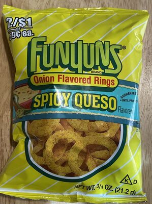 Spicy Queso Onion Flavored Rings, Queso; Onion