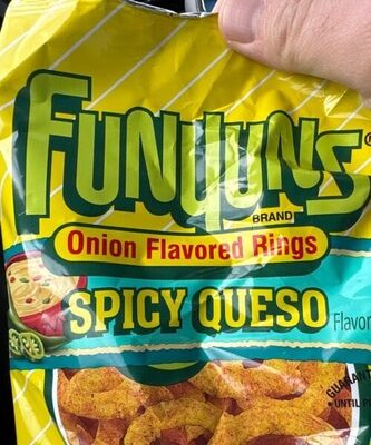 Spicy Queso Onion Flavored Rings, Queso; Onion