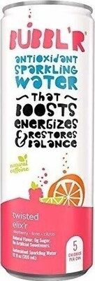 Twisted Elix'R Raspberry, Lime, Citrus Antioxidant Sparkling Water, Twisted Elix'R