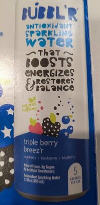 Triple Berry Breez'R Antioxidant Sparkling Water, Triple Berry Breez'R
