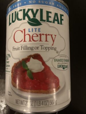 Lite Cherry Fruit Filling & Topping, Lite Cherry
