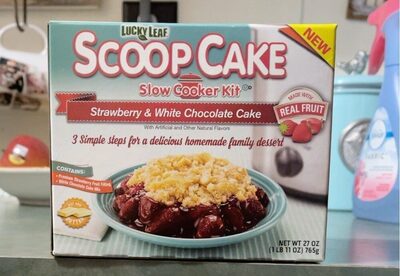 Strawberry & White Chocolate Scoop Cake Slow Cooker Kit, Strawberry & White Chocolate