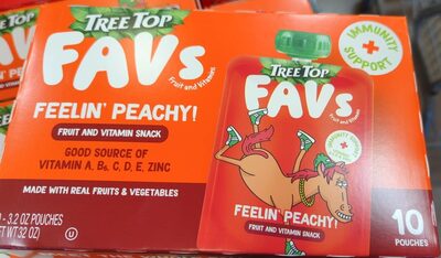 Feelin' Peachy Fruit And Vitamin Snack, Feelin' Peachy