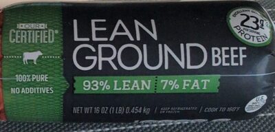 93% Lean/7% Fat Ground Beef