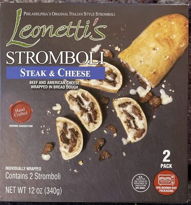 Steak & Cheese Stromboli, Steak; Cheese