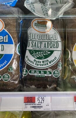 Sprouted No Salt Added Bread