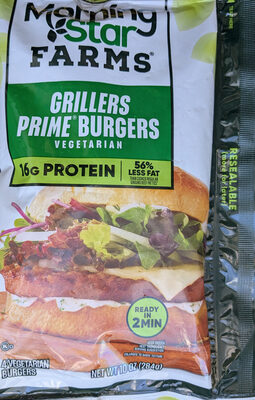 Morningstar Farms Veggie Burgers Veggie Grillers Prime 10oz