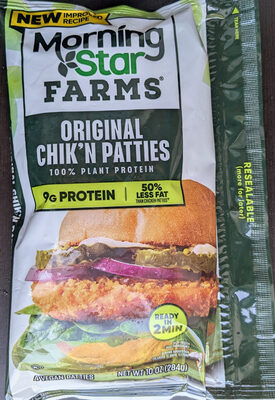 Morningstar Farms Poultry Original Chik'N Patties 10oz
