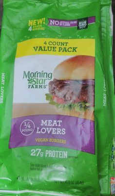Morningstar Farms Veggie Burgers Meat Lovers Vegan 16oz