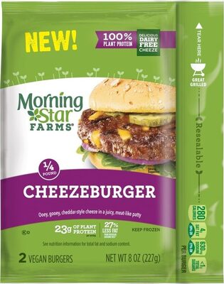 Morningstar Farms Veggie Burgers Cheese 8oz