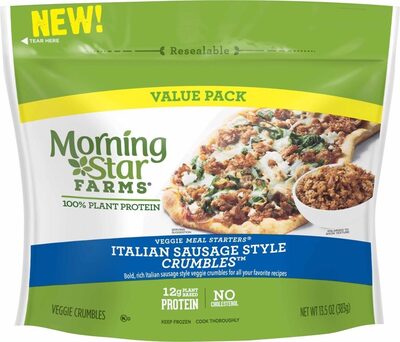 Italian Sausage Style Veggie Crumbles, Italian Sausage Style