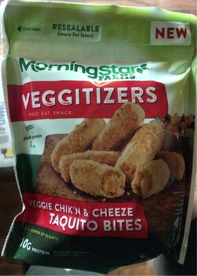Veggie Chik'N & Cheeze Taquito Bites, Chicken; Cheeze