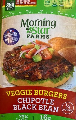 Morningstar Farms Veggie Burgers Chipotle Black Bean 50.8oz
