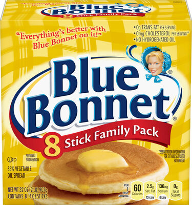 Blue Bonnet Vegetable Oil Spread, 32 oz. (8 Sticks)