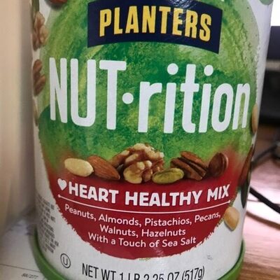 Heart Healthy Peanuts, Almonds, Pistachios, Pecans, Walnuts, Hazelnuts With A Touch Of Sea Salt Mix, Heart Healthy