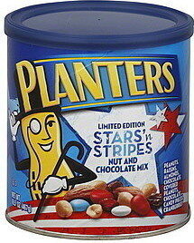 Nut And Chocolate Peanuts, Raisins, Almonds, Chocolate Covered Peanuts, Chocolate Candy Pieces, Cranberries Stars 'N Stripes Mix, Nut And Chocolate