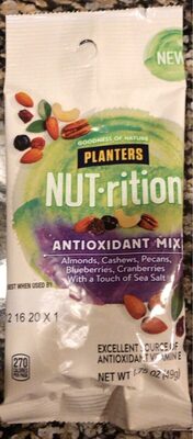 Antioxidant Almonds, Cashews, Pecans, Blueberries, Cranberries With A Touch Of Sea Salt Mix, Antioxidant