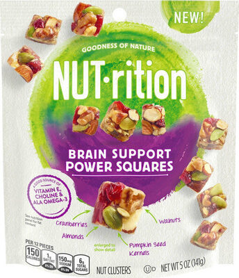 Brain Support Power Squares Nut Clusters