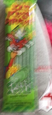 Green Apple Candy Straws, Green Apple